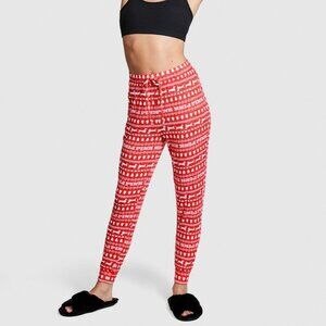 PINK Victoria's Secret Daschound Sleepwear Pajama Pants Joggers New With Tags L